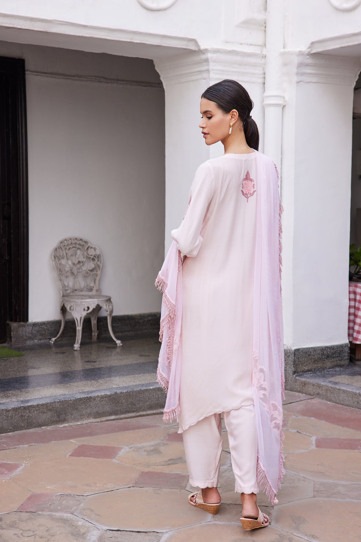 Asymmetrical Layered Kurta Set