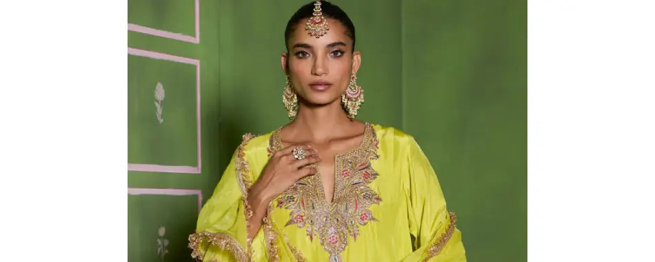 Trending Haldi Dresses for Women: Yellow Outfits for Halid Celebration