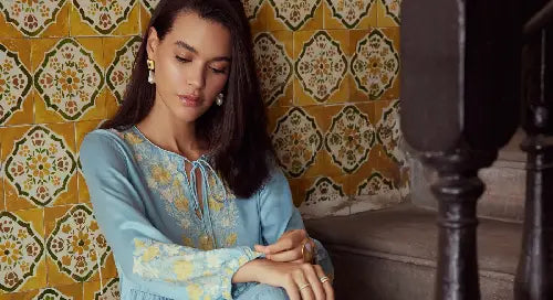 Trending Designer Maxi Dresses with Kashmiri Aari Embroidery