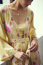 Load image into Gallery viewer, Lemon Kimono Co-ord Set
