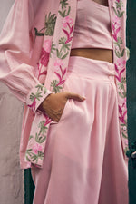 Load image into Gallery viewer, Pink Linen Co-ord Set
