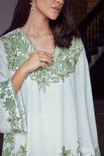 Load image into Gallery viewer, White &amp; Olive Co-ord Set
