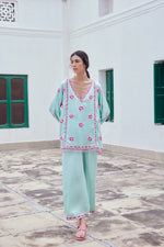 Load image into Gallery viewer, Mint Green &amp; Pink Co-ord Set
