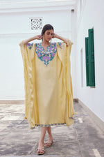 Load image into Gallery viewer, Lemon Yellow Kaftan
