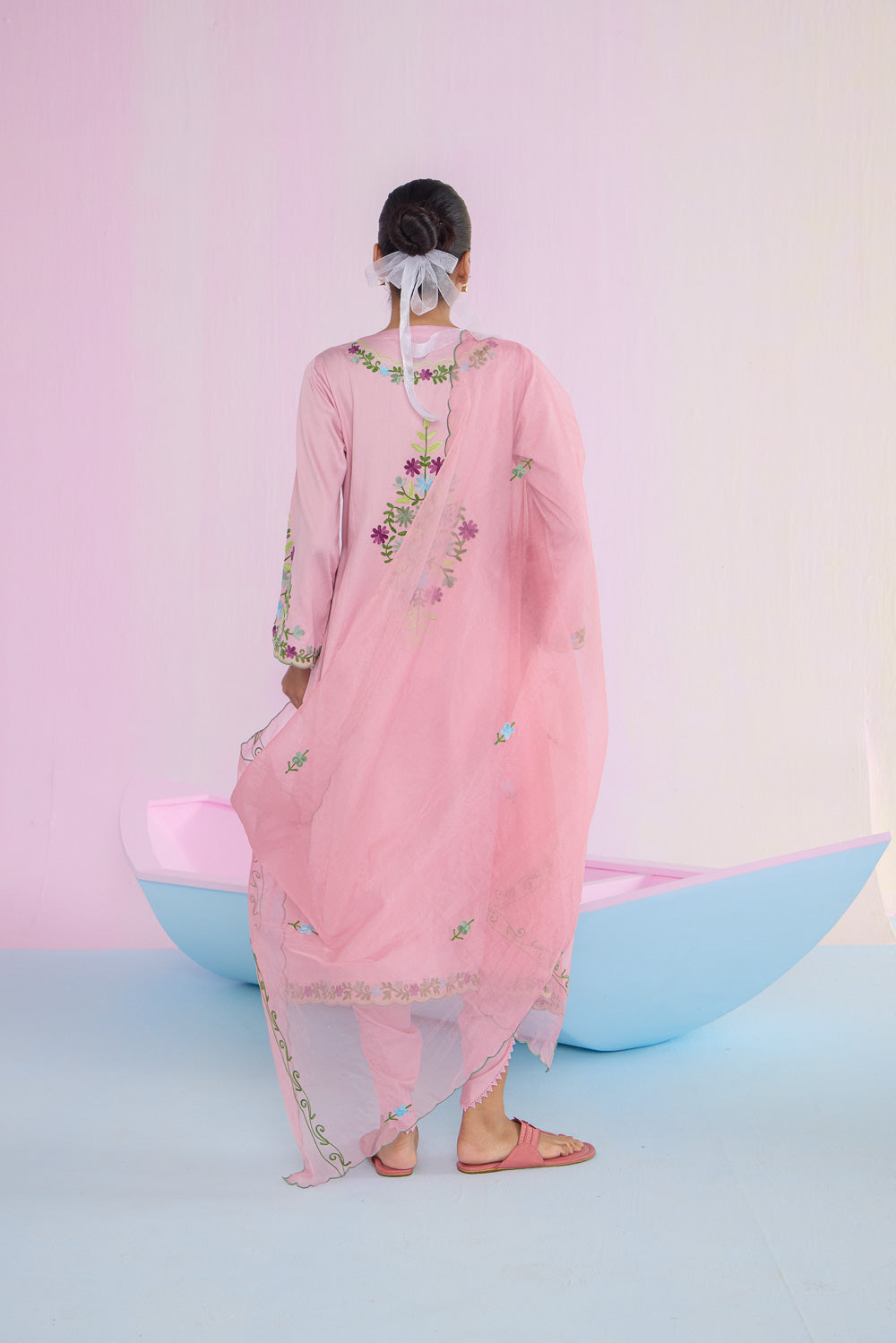 ﻿﻿﻿﻿Rosy Kalidaar Cotton Kurta Set