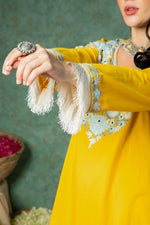 Load image into Gallery viewer, Yellow Cotton Sharara Set
