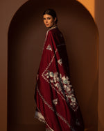 Load image into Gallery viewer, Maroon Silk Kurta Set
