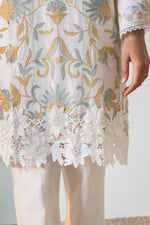 Load image into Gallery viewer, White Chandni Cotton Co-ord Set
